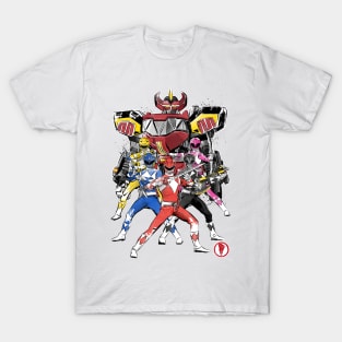 Power Rangers sumi e T-Shirt